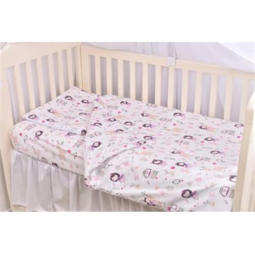 Lenjerie 6 piese patut 120x60 cm bumbac model fetite