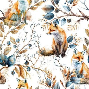 Paturica de iarna bumbac, Little Amy, Vulpe 90 x 70 cm