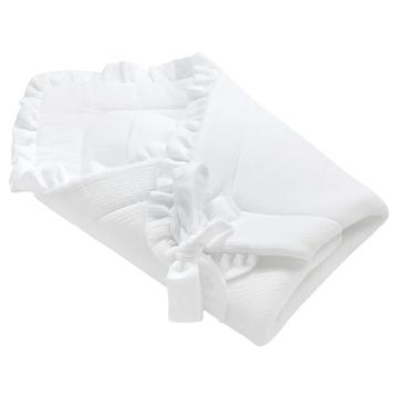 Paturica de infasat din muselina, Little Amy, 80x80 cm, Alb