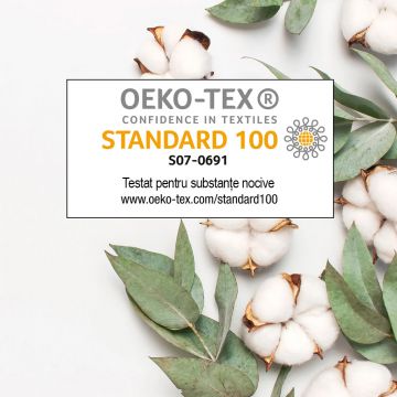 Paturica din muselina, bumbac organic, MiniMini, 130 x 130 cm, Mov deschis