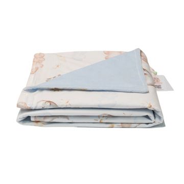 Paturica Minky Neted, 100 x 75 cm, Little Amy, Animale dormind albastru