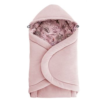 Paturica universala pentru scoica auto bumbaccatifea Magic Jungle Powder Pink Sleepee 3 tog