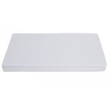 Patut din lemn 120x60 cm cu inaltime saltea reglabila pe 3 nivele Nichiduta Dominic Gri + Saltea cocos 10 cm