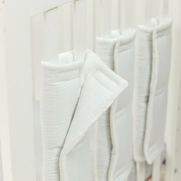 Protectii patut individuale din muselina 35x35 cm Pearl