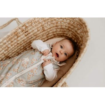 Sac de dormit din bumbac 0-4 luni Newborn Animale de Epoca Sky Blue Sleepee 2,5 tog