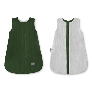 Sac de dormit din bumbac cu 2 fete 0-4 luni GreenGri S Sleepee 1 tog