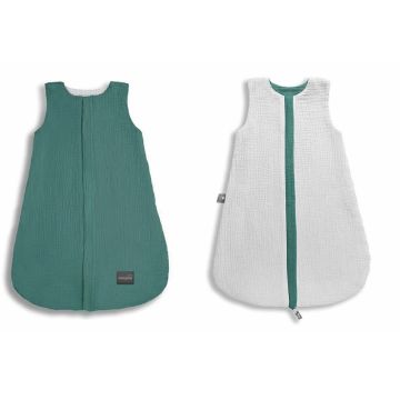 Sac de dormit din bumbac cu 2 fete 0-4 luni Ocean S Sleepee 1 tog