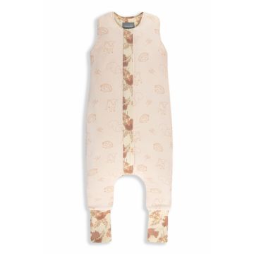 Sac de dormit din bumbac cu 2 fete 3-4 ani Animale de Epoca AlmondCream Sleepee 2.5 tog