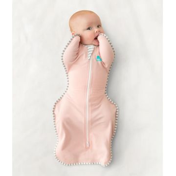Sac de dormit pentru infasat Love to Dream Swaddle Up Roz M 6-8.5 kg 1 Tog
