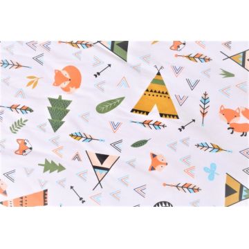 Saculet de dormit gros din bumbac model animalute 0-6 luni