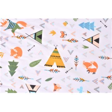 Saculet de dormit gros din bumbac model animalute 12-24 luni