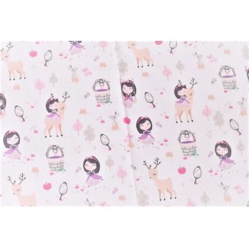 Saculet de dormit gros din bumbac model fetite 12-24 luni