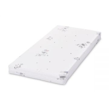 Saltea patut balansoar First Dreams 90x42x6 cm spuma elastica Green Giraffe