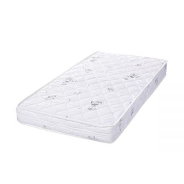 Saltea patut Lorelli Relax Green Giraffe 120x60x10 cm din spuma elastica cu husa detasabila din bumbac