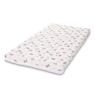 Saltea pentru patut 120x60x10 cm Lorelli Holiday Bear Pillow Beige compozitie cocos spuma cocos