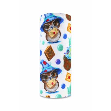 Scutec din muselina tetra 70x80 cm model Cute Owl