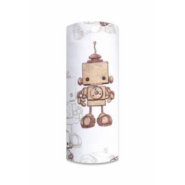 Scutec din muselina tetra 70x80 cm model Robots