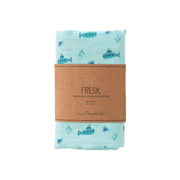 Set 2 museline 70x60 cm model Submarine