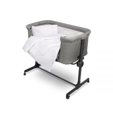 Set lenjerie de pat Lorelli cu 5 piese bumbac ranforce Eva Happy Friends Mint