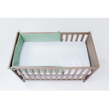Set lenjerie pentru patut cu 6 piese din bumbac 120x60 cm Mint