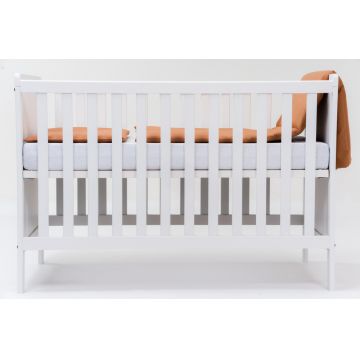 Set lenjerie pentru patut cu 6 piese din bumbac 120x60 cm Peach