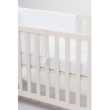 Set lenjerie pentru patut cu 6 piese din bumbac 120x60 cm White