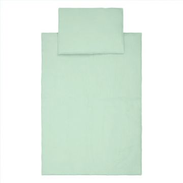 Set paturica si perna din muselina, 95 x 65 cm, Little Amy, Menta