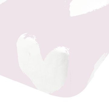 Cearceaf pentru copii roz din flanelă pentru pat dublu cu elastic 135x190 cm Hearts – Catherine Lansfield