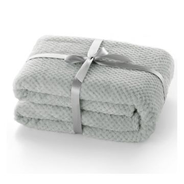 Cuvertură din microfibră DecoKing Henry 200 x 150 cm, gri