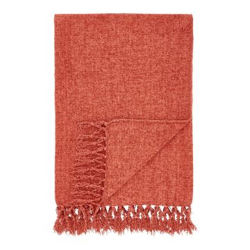 Pătură cărămizie din janilie 130x170 cm Wilson – Catherine Lansfield