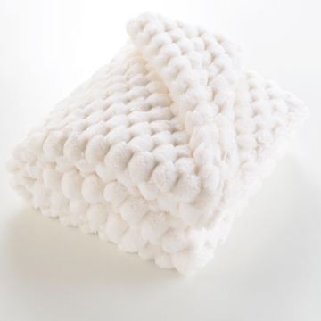 Pătură crem din micropluș/cocolino 180x220 cm Frosty – douceur d'intérieur