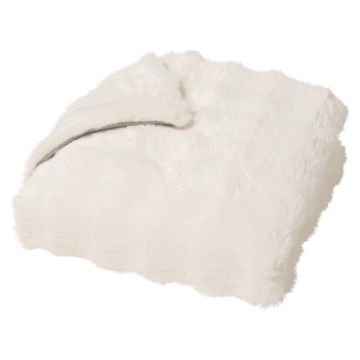 Pătură crem din micropluș/cocolino 180x220 cm Mounty – douceur d'intérieur