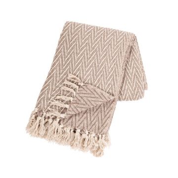 Pătură din bumbac reciclat 130x170 cm Alpana - Tiseco Home Studio