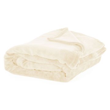 Pătură din micropluș Tiseco Home Studio, 150 x 200 cm, bej