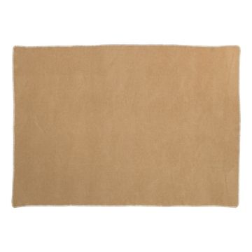Pătură galben ocru din amestesc de lână 140x200 cm Ylva Ochre – Pappelina