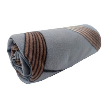 Pătură gri din polar/fleece 150x200 cm Gold Ribbon – JAHU collections