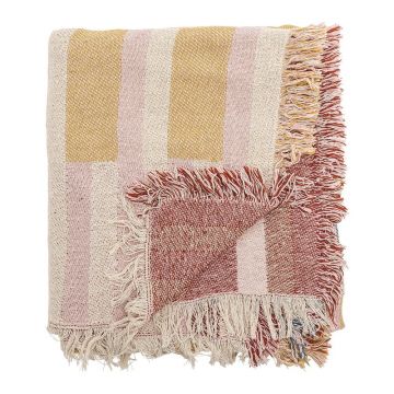Pătură maro din bumbac reciclat 130x160 cm Lane – Bloomingville