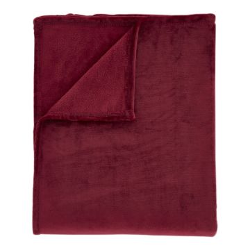 Pătură roșie din micropluș/cocolino 130x170 cm Raschel Velvet – Catherine Lansfield