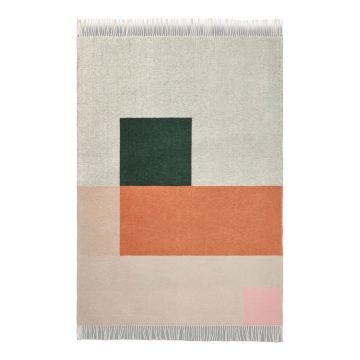 Pătură verde/cărămizie 125x190 cm Brick – Mette Ditmer Denmark