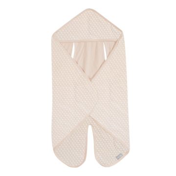 Păturică pentru scaunul auto de copii bej din bumbac 73x82,5 cm Frosty Almond – Roba