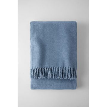 Pled din amestec de bumbac Euromant Basics, 140 x 180 cm, gri