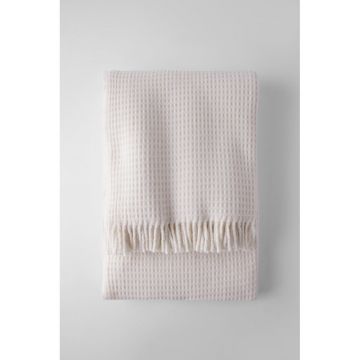 Pled Euromat Waffel Cream, 140 x 180 cm, crem