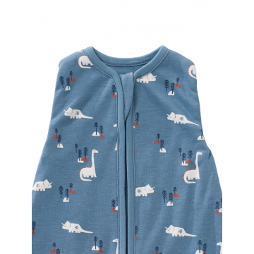 Sac de dormit cocon din bumbac organic 0-3 luni model Dino