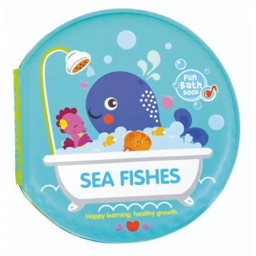 Jucarie bebelusi BamBam, Carticica de baie cu animale marine