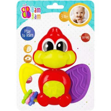 Jucarie bebelusi, BamBam, Dinozaurul muzical, Rosu