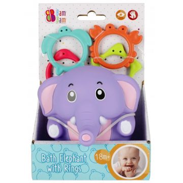 Jucarie bebelusi, BamBam, Elefantelul cu inele