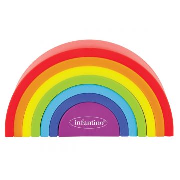 Jucarie bebelusi cu forme de contruit, B Kids, Curcubeu