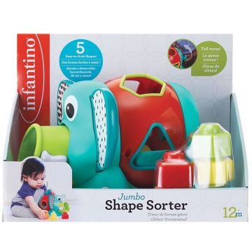 Jucarie bebelusi, Infantino, Elefant cu forme de sortat