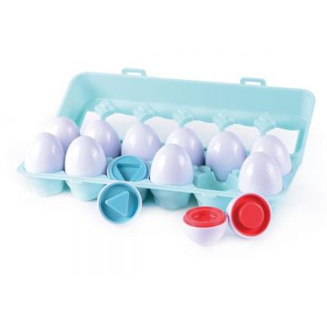 Jucarie bebelusi, Minibo, Oua cu forme geometrice, 24 piese