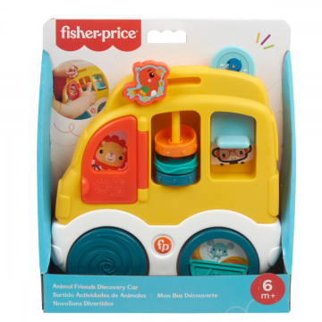 Jucarie cu activitati, Fisher Price, Animal Friends Discovery, Masinuta, HXK33